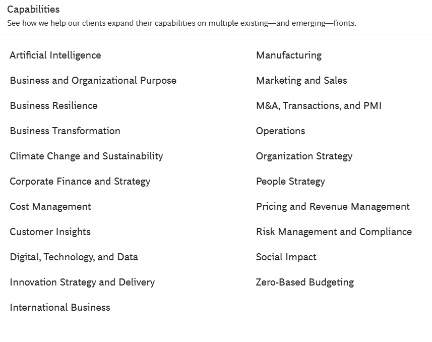 BCG page actuelle Capabilities