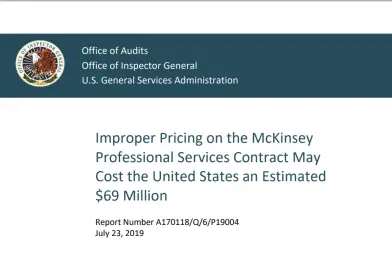 USA : un audit public recommande l'annulation de contrats avec McKinsey pour favoritisme